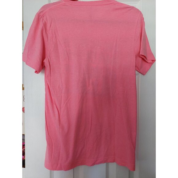 She Acts Like Madonna But Listens To Merle Womens Bella+Canvas Pink V-Neck T-Shi - Picture 3 of 3